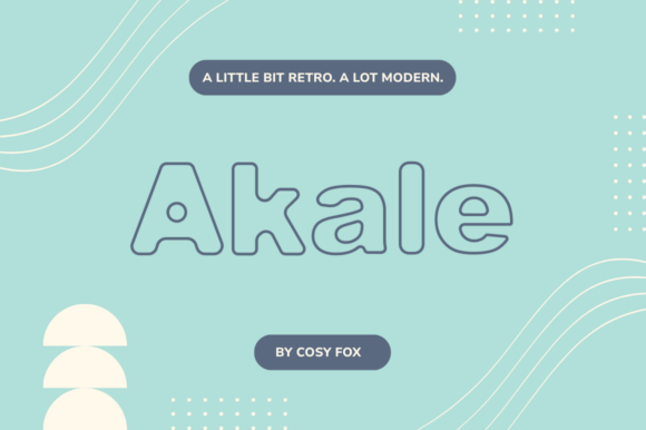 Akale Outline Font: Adding Joy to Brand Identity Design