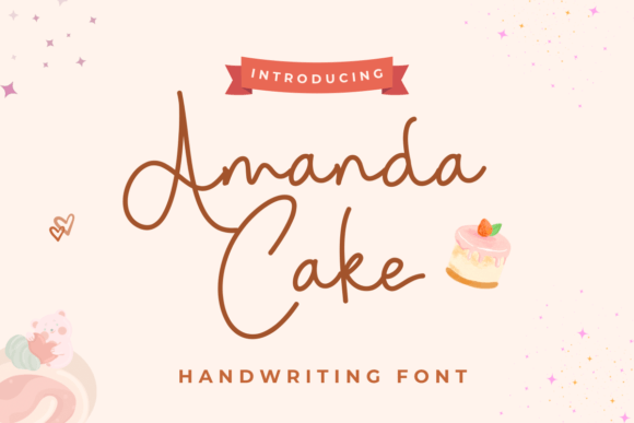 Amanda Cake: A Handwritten Font for Modern Web and Digital Design