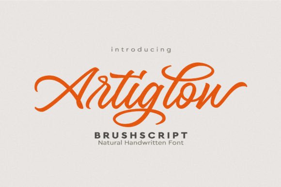 Artiglow: A Designer’s Take on This Script Font