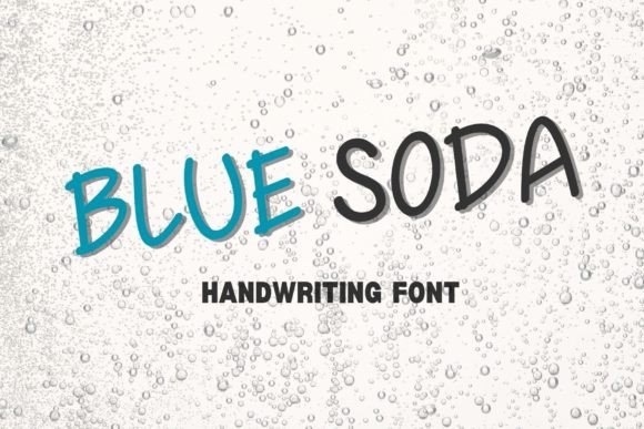 Blue Soda Font: Sweet Handwritten Style for Makers