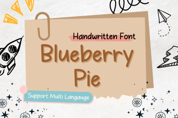 Blueberry Pie Font: Cheerful Branding for Small Business