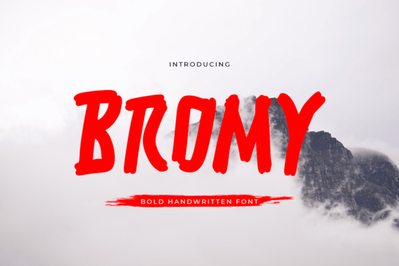 Bromy Font: Bold Hand-Lettering for Editorial Design