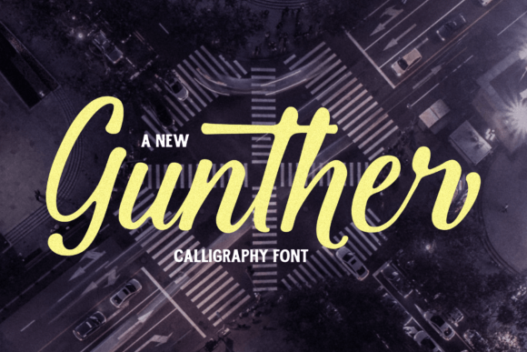 Elevate Web Design with the Gunther Modern Calligraphy Font