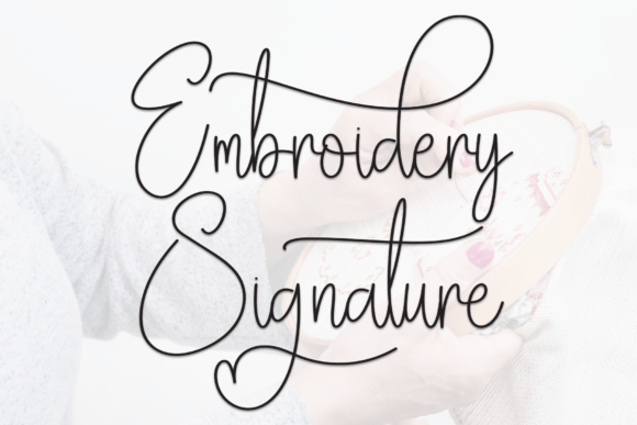 Embroidery Signature Font: A Designer’s Branding Review
