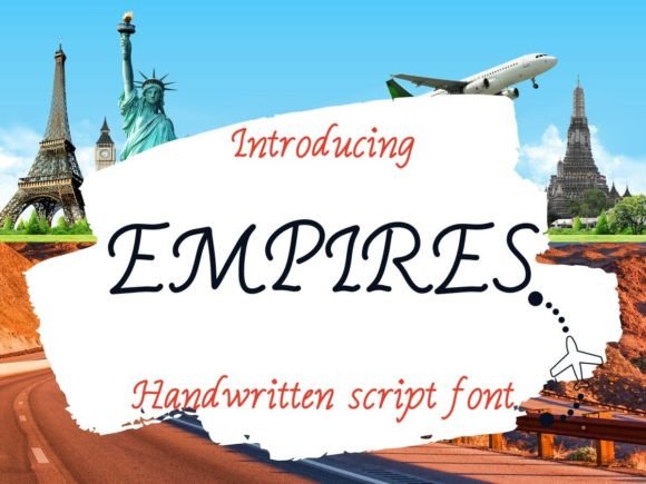 Empires Font: A Casual Handwritten Typeface for Crafters