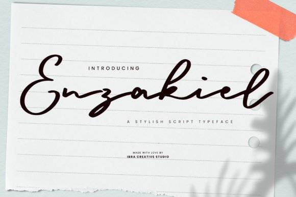 Enzakiel: A Graceful Script Typeface for Elegant Editorial Design
