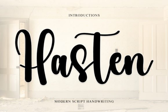 Hasten Font: A Handwritten Typeface for Makers