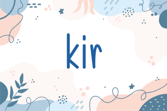 Kir: A Whimsical Handwritten Font for Lively Brand Identities