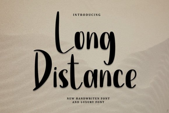 Long Distance Font: Refined Script for Editorial Design