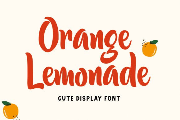 Orange Lemonade Font: Adding Handwritten Charm to Branding