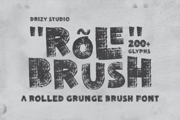 Rolebrush: A Grunge Brush Font for Bold Digital Branding and Web Design