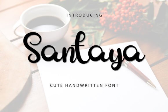 Santaya: A Stylish Script Font for Modern Marketing and Digital Design